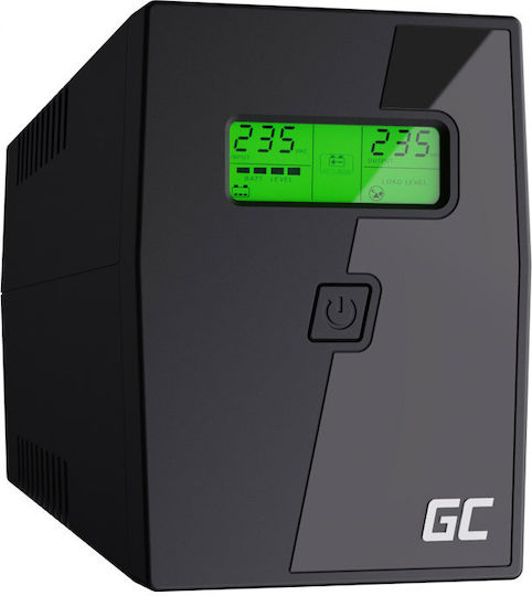 Green Cell Power Proof UPS Line-Interactive 600VA 360W with 2 Schuko AC Outlets