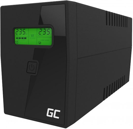 Green Cell Power Proof UPS Line-Interactive 600VA 360W with 2 Schuko AC Outlets