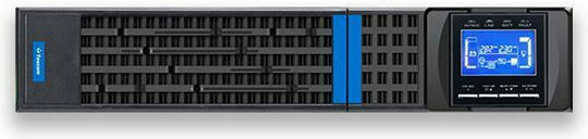 Tescom Prime Plus 1102 SRT UPS On-Line 2000VA 2000W με 8 IEC Πρίζες