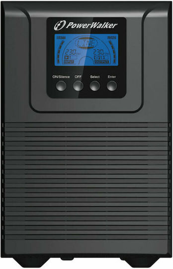 Powerwalker VFI 3000 TGB UPS On-Line 3000VA 2700W με 5 IEC Πρίζες