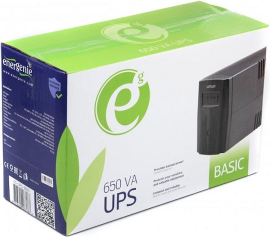 Energenie EG-UPS-B650 UPS Line-Interactive 650VA 390W cu 2 Schuko Prize