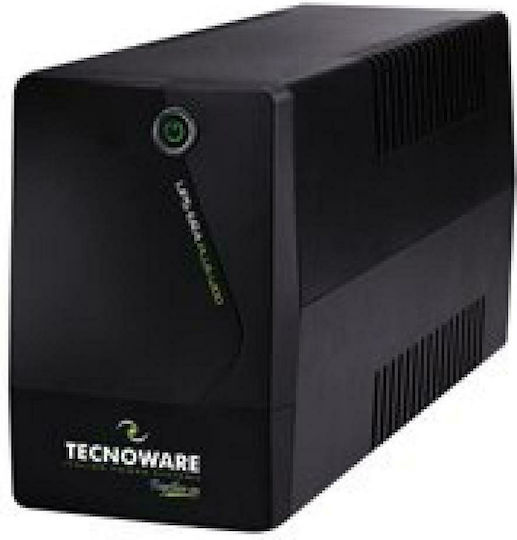 Tecnoware Era Plus 1200 UPS Line-Interactive 1200VA 840W με 2 Schuko Πρίζες