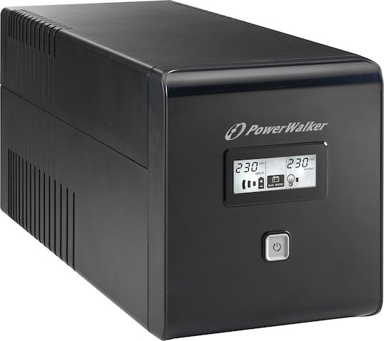 Powerwalker VI 1000 LCD UPS Line-Interactive 1000VA 600W με 4 Πρίζες