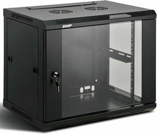Επιτοίχια Καμπίνα Rack 15U 60x45x77cm Μαύρο SA6415
