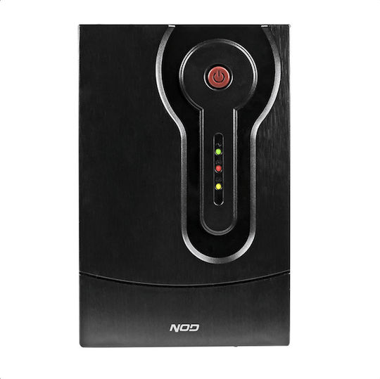 NOD U-2000 UPS Line-Interactive 2000VA 1200W με 4 Schuko Πρίζες