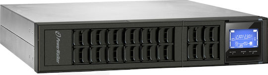 Powerwalker VFI 3000 CRM LCD UPS On-Line 3000VA 2400W with 4 IEC Power Plugs