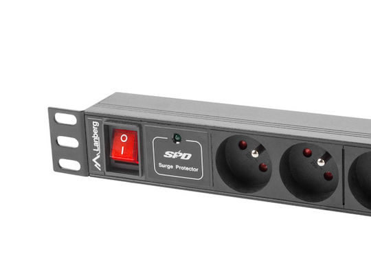 Lanberg Πολύπριζο Rack PDU-07E-0200-IEC-BK 1τμχ