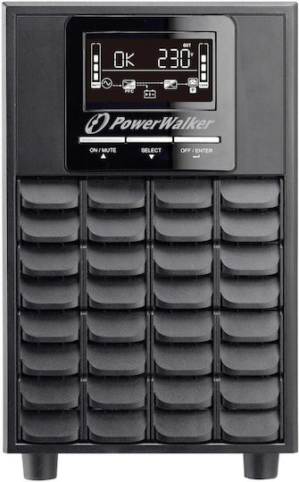 Powerwalker VFI 1000 CG PF1 UPS On-Line 1000VA 1000W with 4 IEC Power Plugs