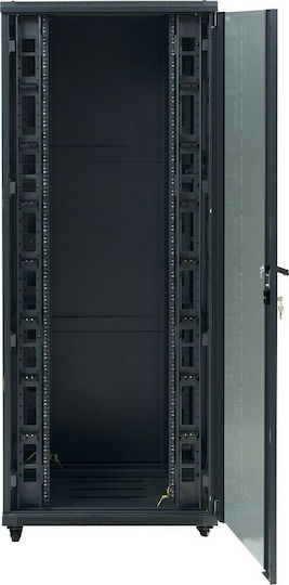 Central Επιδαπέδια Rack Cabinet 47U με 2 πόρτες 60x60x229cm Black 4000160047/C