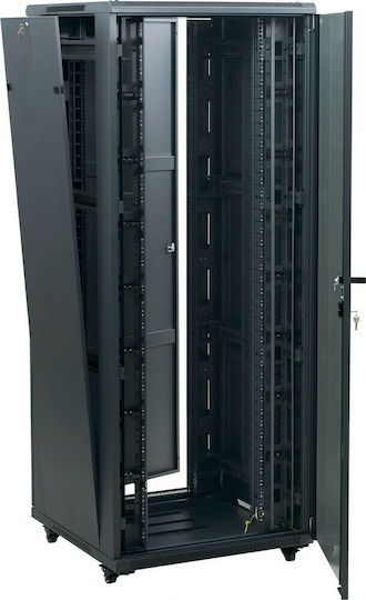 Central Επιδαπέδια Rack Cabinet 47U με 2 πόρτες 60x60x229cm Black 4000160047/C