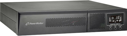 Powerwalker VFI 3000 RMG PF1 UPS On-Line 3000VA 3000W με 9 IEC Πρίζες
