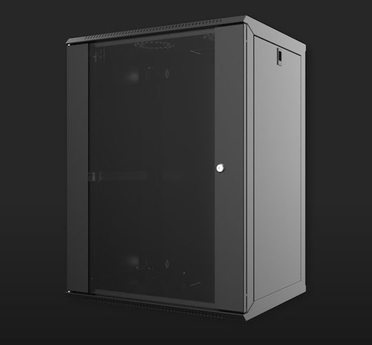 Mirsan Монтиран на стена Рак кабинет 20U 56.5x45x93.5см Черен WTC20U45MN.01