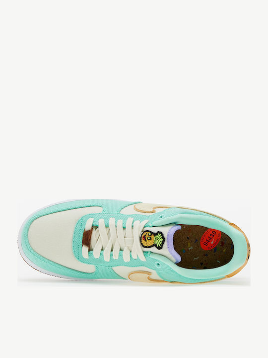 Air Force 1 '07 LX Sneakers Green Glow / Coconut Milk / Metallic Gold