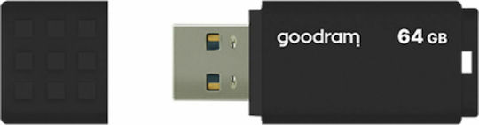 GoodRAM UME3 64GB USB 3.0 Stick Μαύρο