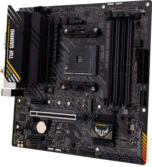 Asus TUF Gaming A520M-Plus WiFi Motherboard Micro ATX με AMD AM4 Socket 90MB17F0-M0EAY0