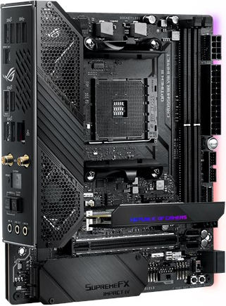 Asus ROG Crosshair VIII Impact X570 Wi-Fi Дънна платка Mini DTX с AMD AM4 Сокет