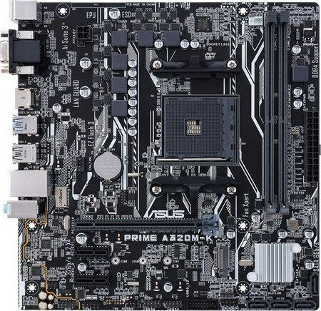 Asus PRIME A320M-R mATX Motherboard Micro ATX με AMD AM4 Socket 90MB0XD0-M0ECY0