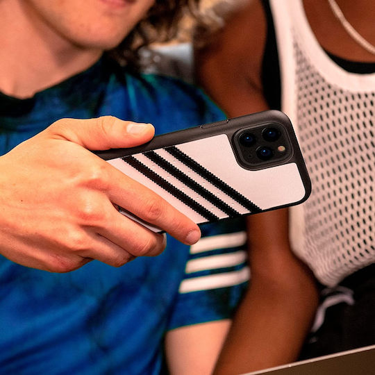 adidas Moulded Back Cover Silicone White / Black (iPhone 13 Pro Max)