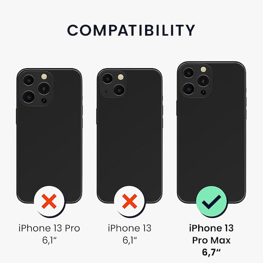 KWmobile Rubberized Back Cover Silicone White (iPhone 13 Pro Max)