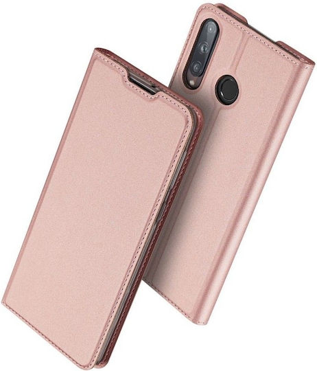Dux Ducis Skin Pro Buchen Sie Synthetisches Leder Rose Gold (Huawei P40 Lite E)