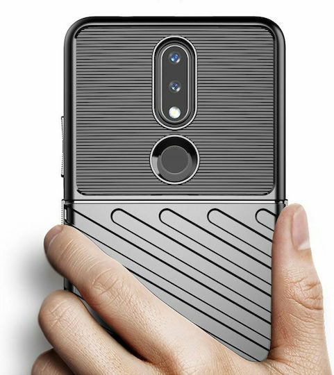 Thunder Thunder Back Cover Σιλικόνης Μαύρο (Nokia 2.4)