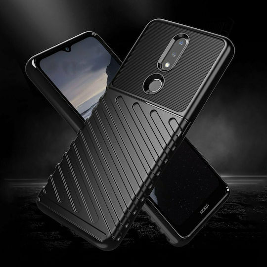 Thunder Thunder Back Cover Σιλικόνης Μαύρο (Nokia 2.4)