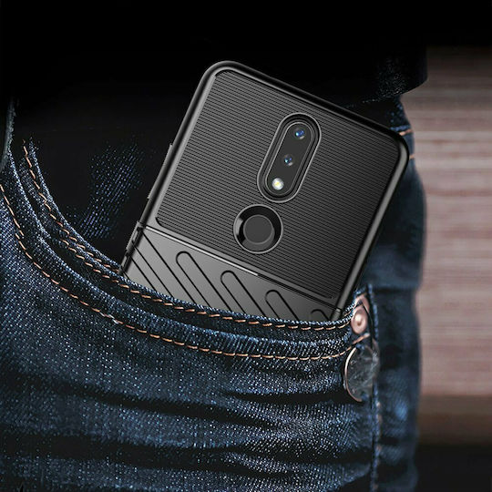 Thunder Thunder Back Cover Σιλικόνης Μαύρο (Nokia 2.4)