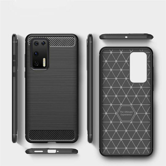 Hurtel Back Cover Silicon Negru (Huawei P40 Pro)