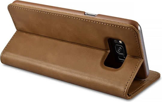 Xoomz XOOMZ LEATHER Портмоне Изкуствена кожа Кафяв (Galaxy S8)