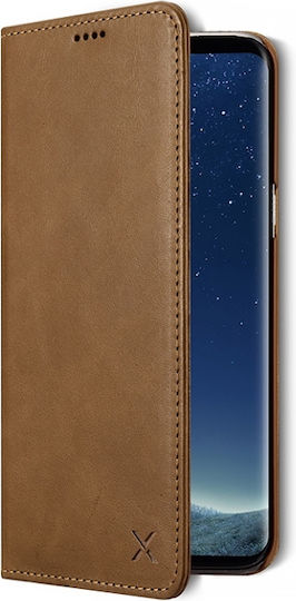 Xoomz XOOMZ LEATHER Портмоне Изкуствена кожа Кафяв (Galaxy S8)