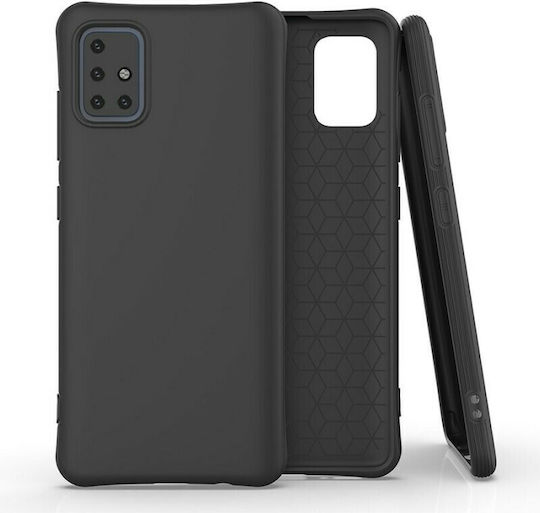 Hurtel Back Cover Silicone Black (Galaxy A51)