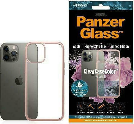 PanzerGlass ClearCaseColor Back Cover Πλαστικό Ροζ Χρυσό (iPhone 12 Pro Max)