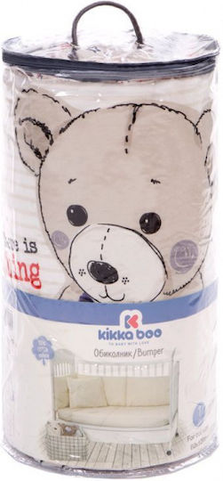 Kikka Boo Teddy Bear Crib Bumpers Classic Inside Pink 35x180cm