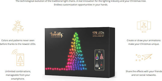 100 Smart Λαμπάκια LED 8μ. RGB σε Σειρά