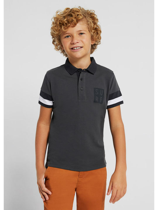 Mayoral Kids Polo Short Sleeve Gray