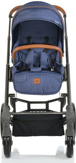Cangaroo Icon Adjustable 2 in 1 Baby Stroller Suitable for Newborn Jeans 11.5kg