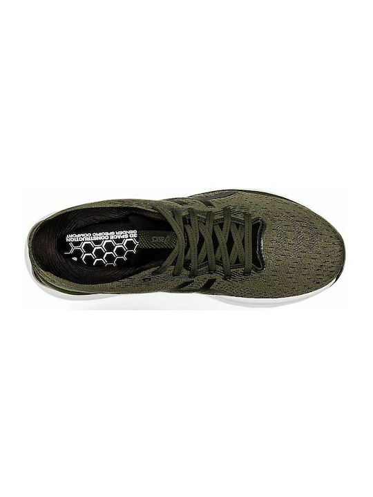 Gel-Nimbus 24 Herren Sportschuhe Laufen Olive Canvas / Gunmetal