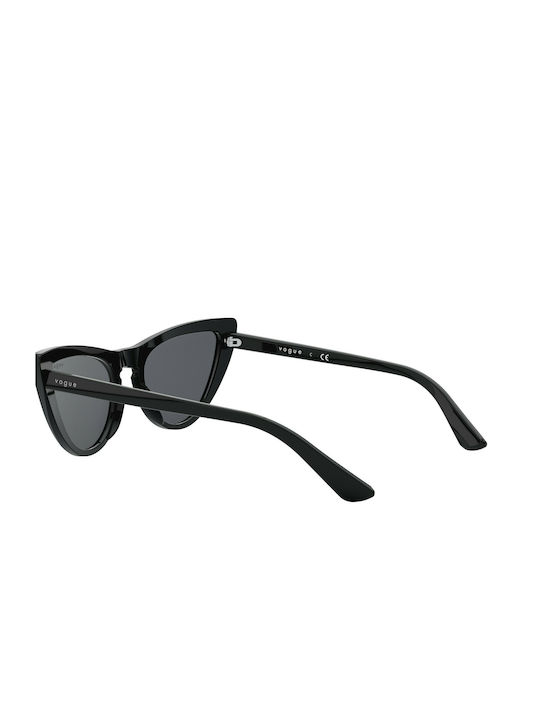 Vogue Women's Sunglasses with Black Acetate Frame and Black Lenses VO5211SM W44/87