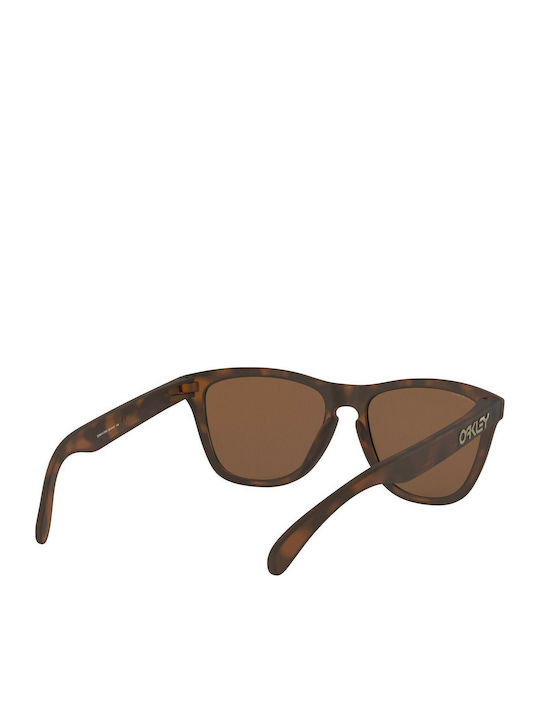 Oakley Frogskins Men's Sunglasses with Brown Tartaruga Plastic Frame and Brown Mirror Lens OO9013-C5