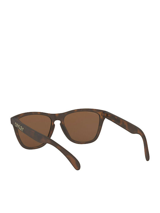 Oakley Frogskins Men's Sunglasses with Brown Tartaruga Plastic Frame and Brown Mirror Lens OO9013-C5