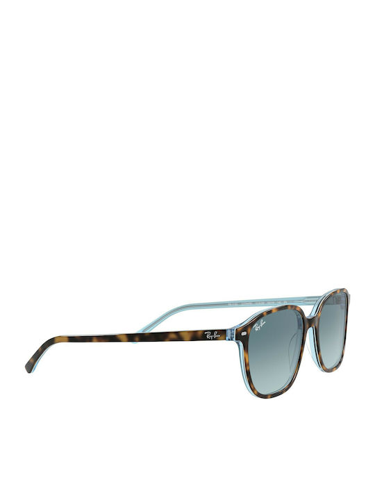 Ray Ban Leonard Unisex Sunglasses with Brown Tartaruga Plastic Frame and Blue Gradient Lens RB2193 1316/3M
