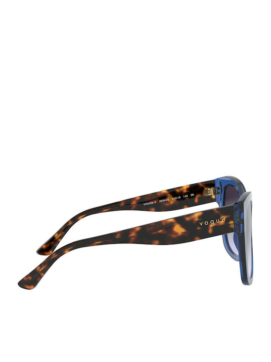 Vogue Ochelari De Soare Pentru Femei Cu Ramă Din Plastic Tartarugă Albastru Și Lentile Gri Degrade VO5338S 28304Q