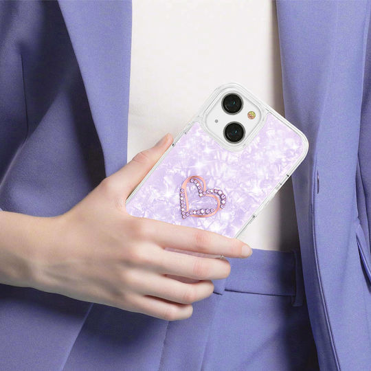 Kingxbar Epoxy Back Cover Silicone Purple (iPhone 13)