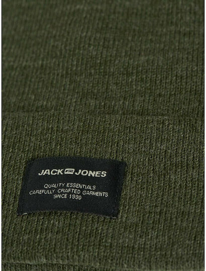 Beanie Männer Beanie Gestrickt in Khaki Farbe