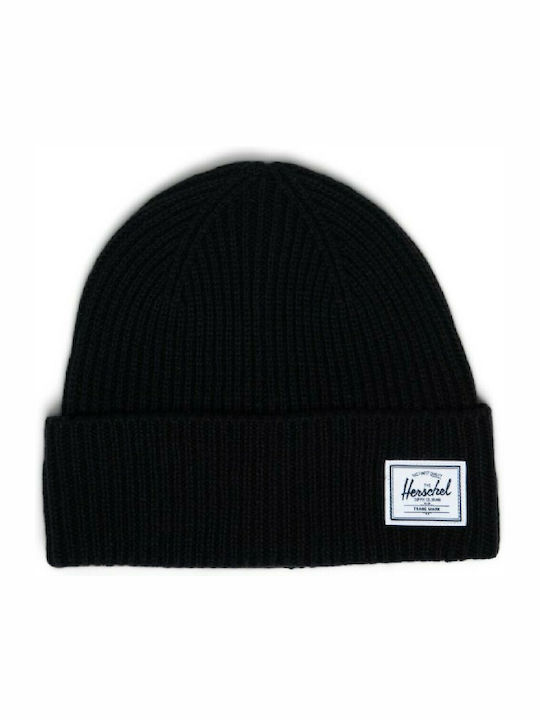 Polson Beanie Männer Beanie mit Rippstrick in Schwarz Farbe -OS