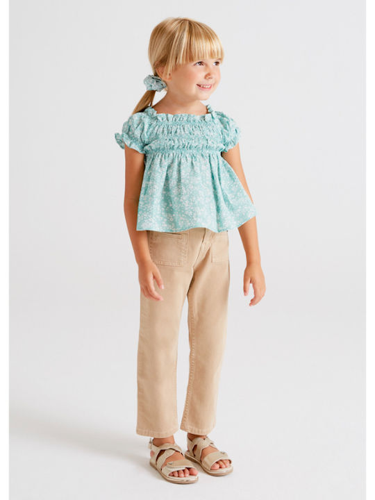 Mayoral Girls Fabric Trouser Brown