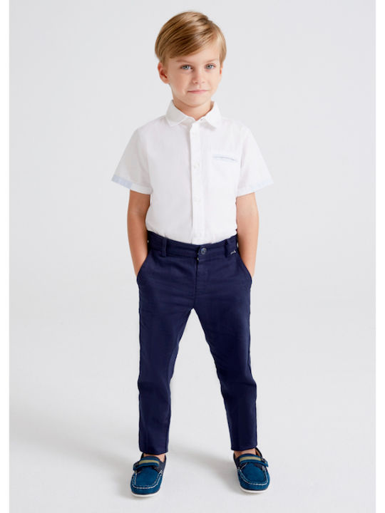 Mayoral Παιδικό Παντελόνι Λινό για Αγόρι Navy Μπλε
