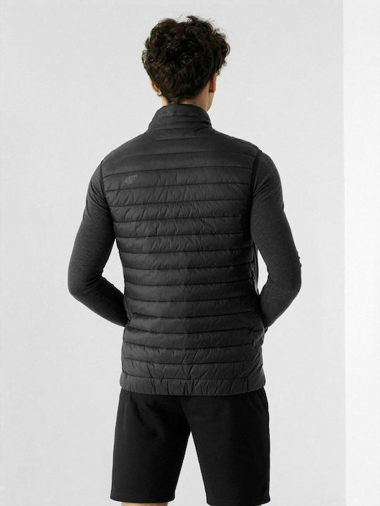 4F Men's Sleeveless Puffer Jacket Black