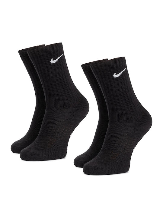 Nike Athletic Kids' Long Socks Dri-Fit Performance Cushioned Crew Black 3 Pairs