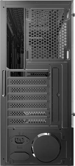 Darkflash LEO Gaming Midi Tower Κουτί Υπολογιστή με Πλαϊνό Παράθυρο Μαύρο